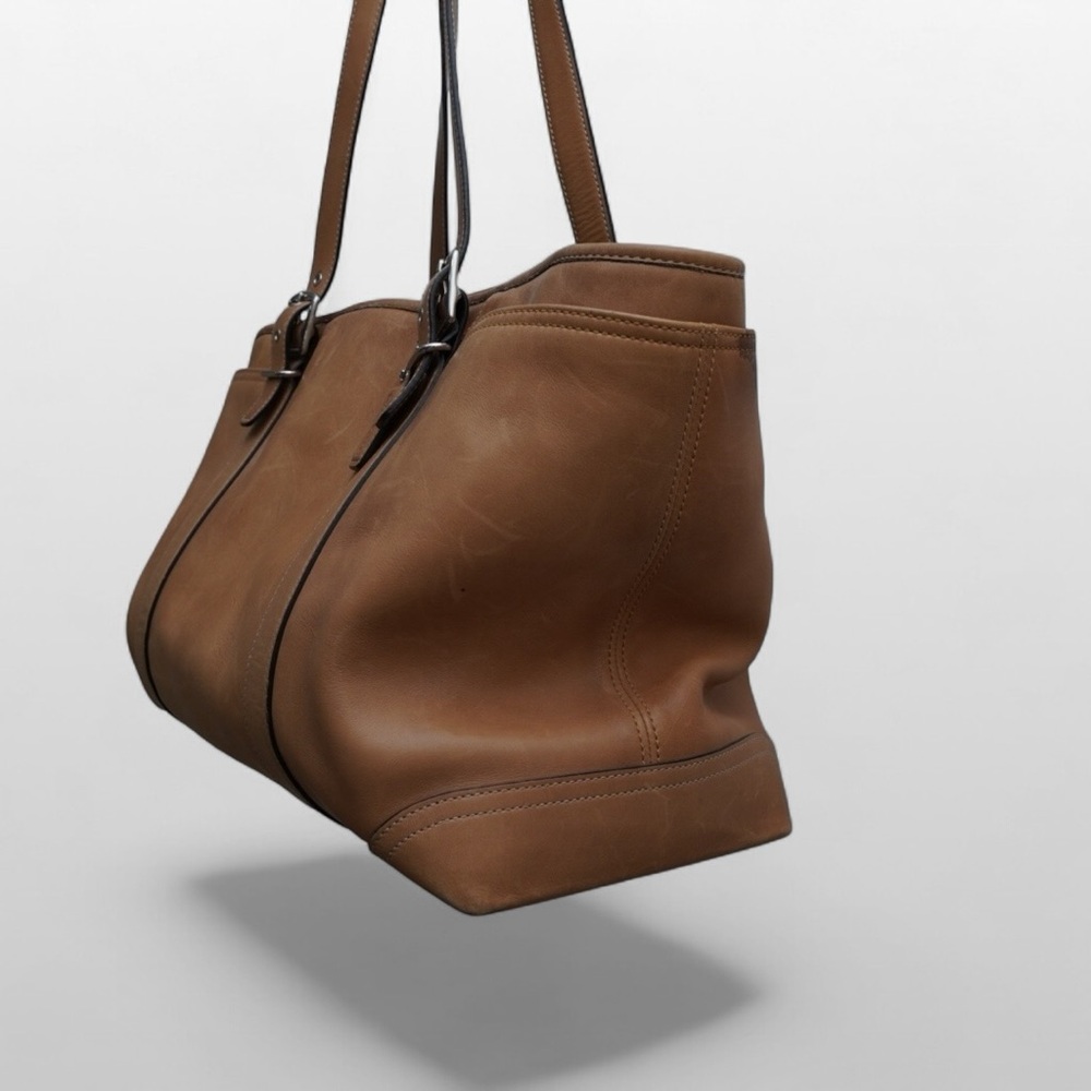 Vintage Coach Camel Leather Shoulder Bag - Picture 7 of 11